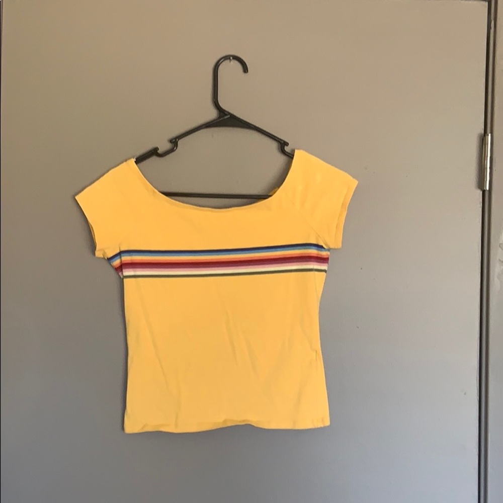 Forever 21 Yellow Crop Top
